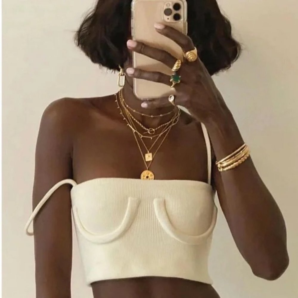 Orseund Iris Tube Tank in Ivory XS